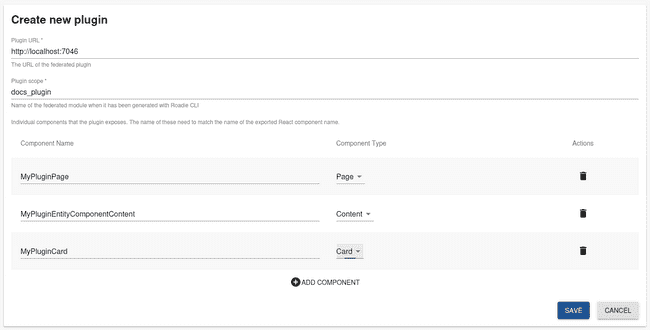 plugin registration form